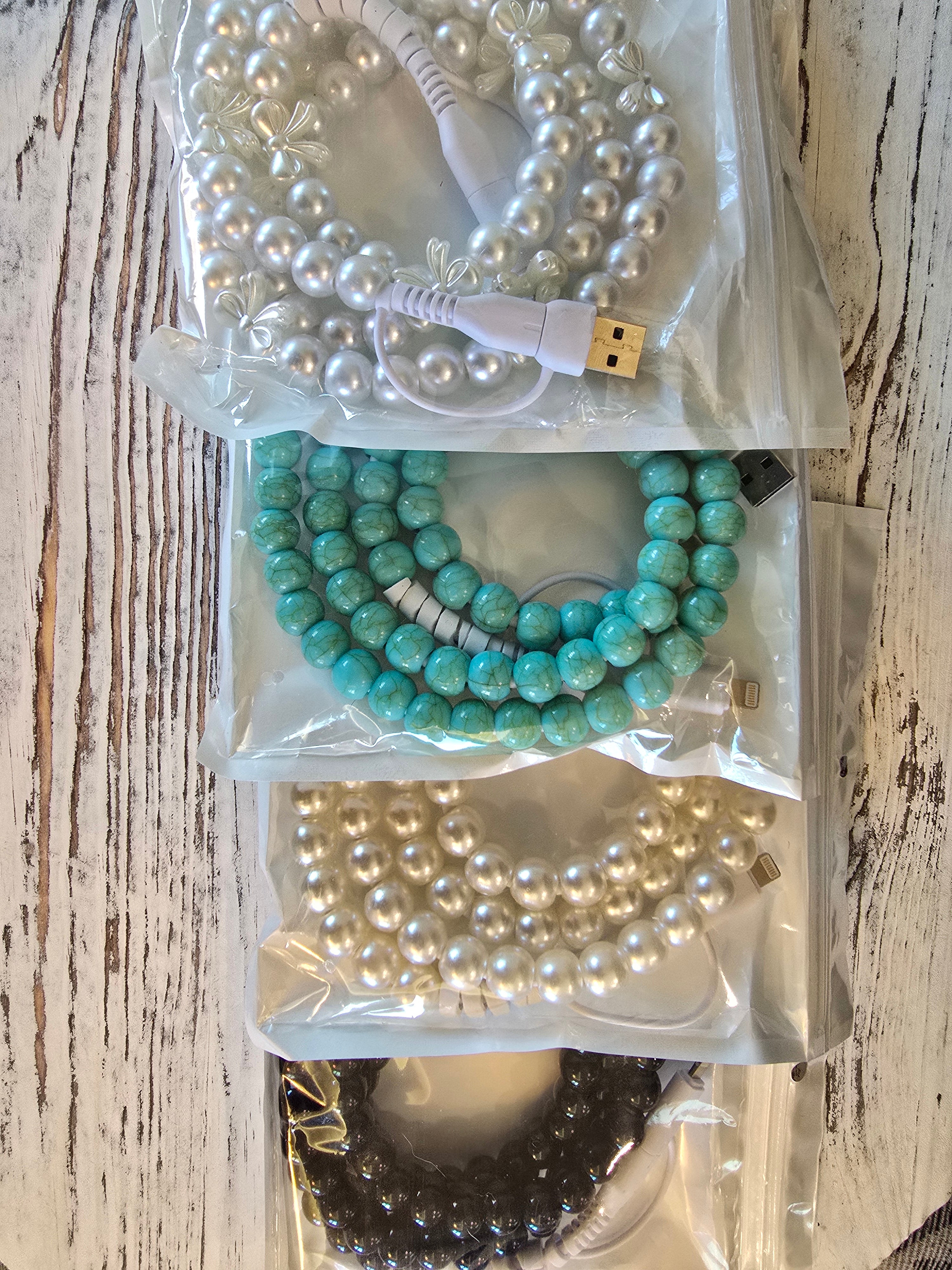 Beaded Cell Phone Chargers
